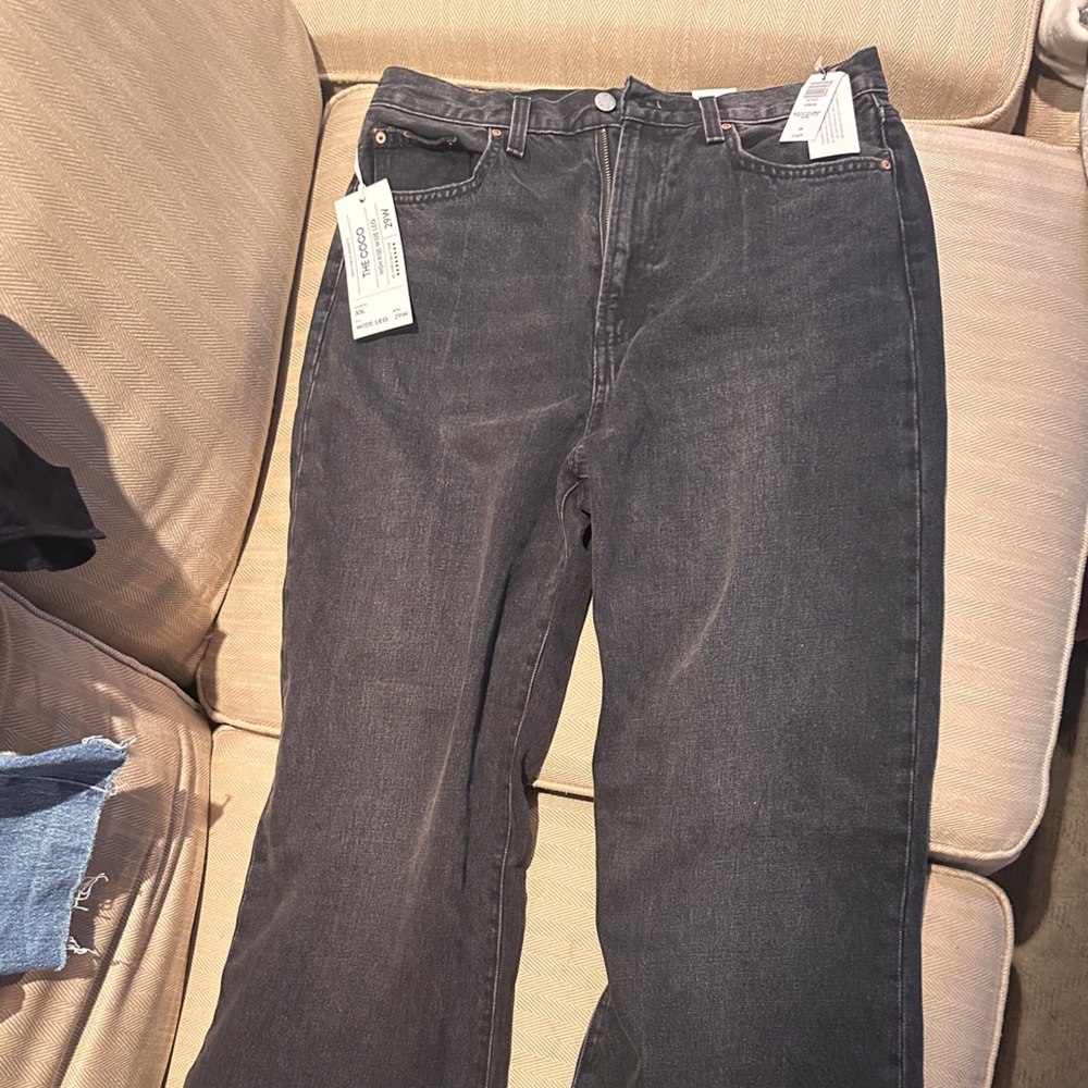 NWT Denim Forum Black High Rise Jeans